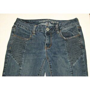 American Eagle jeans womens 4 jegging ankle super stretch 26 x 27 blue